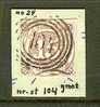 TURN UND TAXIS 1859 Used Stamp 15 Kreuzer Brown-purple 24 - Used