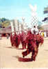 BURKINA FASO.  HAUTE VOLTA. MASQUES AFRICAINS.  DANSEURS BOBO. GROS PLAN. - Burkina Faso