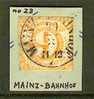 TURN UND TAXIS 1859 Used Stamp 9 Kreuzer Orange-yellow 23 - Afgestempeld