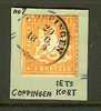 WUERTTEMBURG 1857 Used Hinged Stamp 3 Kreuzer Orange 7 - Oblitérés