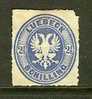 LUEBECK 1863 Unused Hinged Stamp 2 1/2 Schilling Blue 11 - Lubeck