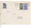 16 Trieste AMG FTT 1953 ITALIA AL LAVORO £20+5 Lettera - Poststempel