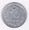 Pièce De 10 PFENNIG De 1917-   STADT FRANKFRUT A/M - Monnaie De Nécessité - Autres & Non Classés
