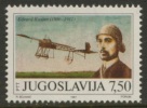 Jugoslavija Yugoslavia 1991 Mi 2473 ** Edvard Rusjan (1886-1911) Slovenian Pioneer + Bleriot XI / Flugzeugkonstrukteur - Altri (Aria)