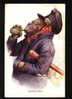 Illustrator - LANDSTREICH - VAGRANT Dress MONKEY  WINE HAT Animals Series - #  313-6 K&R L , ERKAL Pc 19311 - Affen