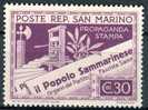 Saint-Marin N° 227 * - Unused Stamps