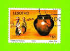 Timbre Oblitéré Used Mint Stamp Selo Carimbado Traditional Pottery Nkho Water Pot 15s LESOTHO - Lesotho (1966-...)