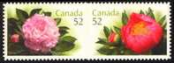 Canada (Scott No.2260-61 - Pivoines / Ponnies) [**] NOTE-DC - Unused Stamps