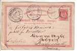 GOOD OLD NORWAY POSTCARD - Norway To Bayern 1888 - Enteros Postales