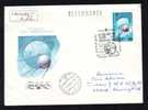 Space Mission Rocket Cosmos,registred Cover FDC,1987 Russia,sent To Romania! - Russie & URSS