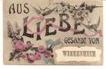 Delcampe - WINTZENHEIM (WINZENHEIM)   -     AUS  " LIEBE  " Gesandt Von WINZENHEIM  -    Editeur : Sans   N°/ - Wintzenheim