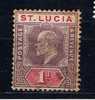 WL+ St. Lucia 1902 Mi 36 Königsporträt - Ste Lucie (...-1978)