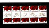 AUSTRALIA - 1999   GREETINGS ROMANCE  GUTTER  STRIP   MINT NH - Hojas Bloque