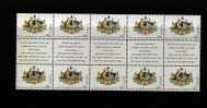 AUSTRALIA - 1999   AUSTRALIAN  CITIZENSHIP  GUTTER  STRIP   MINT NH - Hojas Bloque