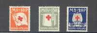 (S0989) FINLAND, 1930 (Red Cross Society Of Finland). Complete Set. Mi ## 158-160. Mint Hinged* - Unused Stamps