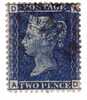 1858-59 Nº 27 Azul 2p Plancha 12 Obl. DAAD¨ - Used Stamps