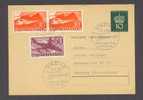 Liechtenstein Postal Stationery Ganzsache Entier VADUZ Helikopter-Post Nach Zürich 1960 Special Cancel Card - Interi Postali