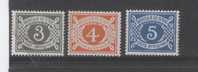 IRLANDE Taxe Yvert 17 / 19 Timbres Neufs ** MNH - Timbres-taxe