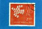 LUXEMBOURG TIMBRE N° 601 OBLITERE EUROPA 1961 - Usati