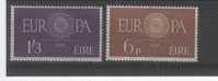 IRLANDE Yvert 146 / 147 Série Complète Neuve ** MNH Luxe Europa 1960 - Unused Stamps