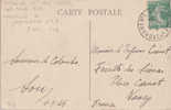 CARTE POSTALE MARITIME MARSEILLE A YOKOHAMA  1925  INDICE 11  CARTE DE CEYLAN - Schiffspost