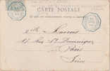 CARTE POSTALE MARITIME  BORDEAUX A BUENOS AIRES  1900  CACHET BLEU   INDICE 11  VUE DE DAKAR - Maritime Post