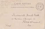 CARTE POSTALE MARITIME  BUENOS AIRES  A BORDEAUX 1905  VILLAGE INDIGENE DE DAKAR - Posta Marittima
