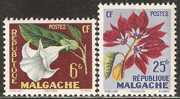 Madagascar 1959 Mi# 440-441 ** MNH - Flowers - Ungebraucht