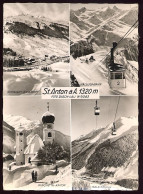 CPSM  Autriche SAINT ANTON Am Arlberg Multi-vues  Téléphérique - St. Anton Am Arlberg