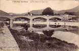 Cpa SAINT JEAN DU GARD Le Pont Neuf Et Le Vieux Pont Pecheurs Enfants 8 Ed Bordarier - Saint-Jean-du-Gard