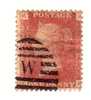 1858-64 Nº 26 Rojo 1p. Plancha 188  KKKK   .exquisito De Color - Used Stamps