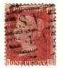 1858-64 Nº 26 Rojo 1p. Plnancha 218   ESSE    . Algun Diente Justo. - Used Stamps
