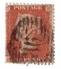 1855-58 Nº 12 Red  1p.   JK   .ver Margen Izquierdo.   . - Usati