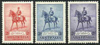 Australia #152-54 XF Mint Hinged Geo V 25th Anniversary Set Of 1935 - Nuevos