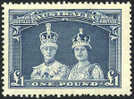 Australia #179 XF Mint Never Hinged £1 King Geo VI & Queen Elizabeth Of 1938 - Nuevos