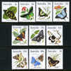 Australia #872-80 Mint Never Hinged Butterflies Set From 1983 - Ungebraucht