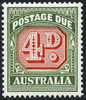 Australia J89a SUPERB Mint Hinged Type II 4p Postage Due From 1959 - Impuestos