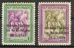 Saint-Marin N° 333 A Et B * - Unused Stamps