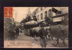 91 ESSONNES Cavalcade 21-08-1910, Char Bateau, Frégate La Belle Poule, Rue De Paris, Flotte, Fanfare, Ed Beaugard, 1910 - Essonnes