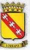 Blason Impression En Relief LORRAINE - Lorraine