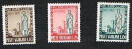 VATICANO - UNIF.200.202  -  1955  900^ ANNIV. MORTE DI SAN BARTOLOMEO           - NUOVI (MINT)** - Ongebruikt