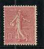 Semeuse -N°129 Neuf Sans Gomme -type IIII-cote:15,50€-petite Trace Charn. - 1903-60 Sower - Ligned