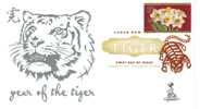 Lunar New Year - Year Of The Tiger First Day Cover, From Toad Hall Covers!  (2nd Run) - 2001-2010