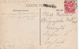 TIMBRE ANGLAIS OBLITERE MARSEILLE  GRIFFE PAQUEBOT  1909 - Maritieme Post