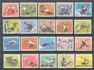 LIECHTENSTEIN, SPORTS 1954-58, ALL 5 DIFFERENT SETS MINT NEVER HINGED ** - Unused Stamps