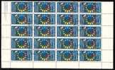 BULGARIA / BULGARIE - 1992 - Adhesion Au Conseil De L´Europe - Feuet Du 20 Tim. Obl. - Unused Stamps