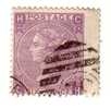 1867-69 Nº 34 Violeta 6p. Plancha 8 Obl. HCCH - Used Stamps