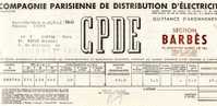 C.P.D.E 1941 - Electricité & Gaz