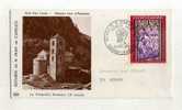 - ANDORRE FRANCAIS . FDC . RETABLE DE ST. JEAN . CACHET 1er JOUR 24/10/70 ANDORRE - FDC