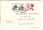 GOOD POLAND Postal Cover To ESTONIA 2004 - Good Stamped: Flowers - Lettres & Documents